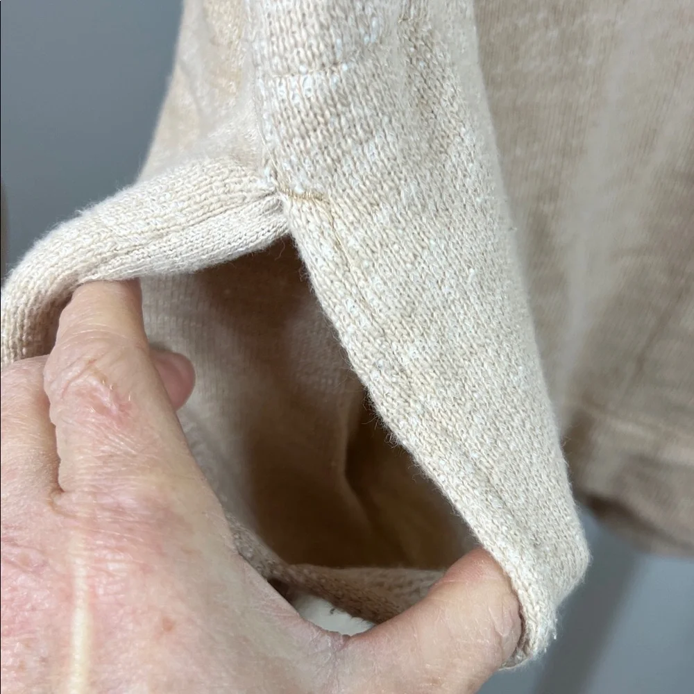 J. Crew Cream Hoodie Sweatshirt